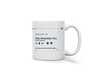 Personalised couple image song album mug