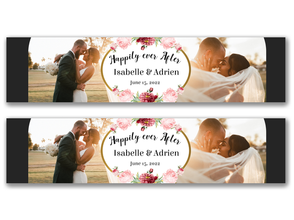 Personalised Wedding Dual Photo Banner