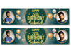 Personalised Birthday Dual Photo Banner