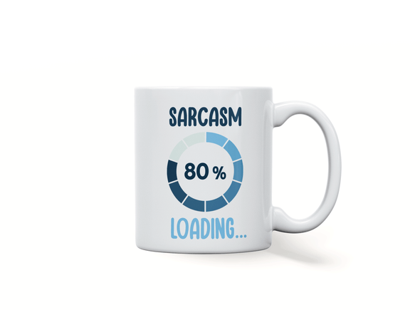 Personalised 'Sarcasm' funny spoof mug
