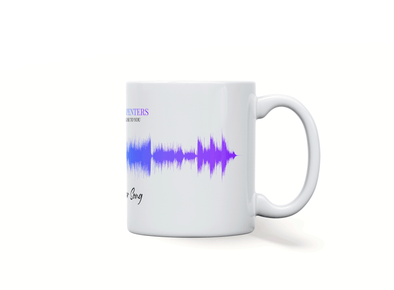 Personalised couple song soundwave mug
