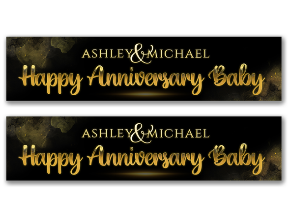 Personalised Anniversary Banner