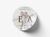 Personalised Round Sticker Wedding Photo Labels, Party bag, invitation sticker, custom logo