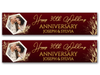 Personalised Anniversary Photo Banner