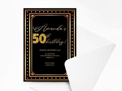 Personalised Birthday Party Invitations with Envelopes