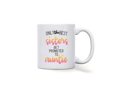 Personalised 'the best auntie' mug