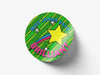 Personalised Round Teacher Sticker Labels, student sticker, school sticker