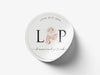 Personalised Round Wedding Sticker Labels, Party bag, logo stickers