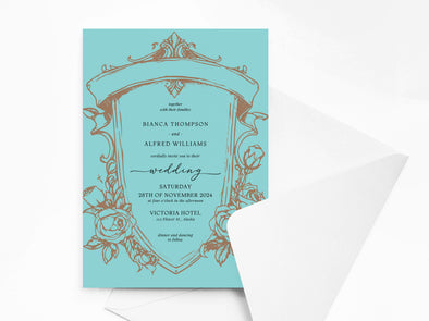 Personalised Wedding Invitations with Envelopes