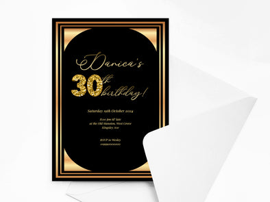 Personalised Birthday Party Invitations with Envelopes