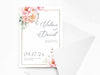 Personalised Floral Wedding Invitations with Envelopes