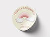 Personalised Round Baptism Sticker Labels, Christening sticker, custom sticker