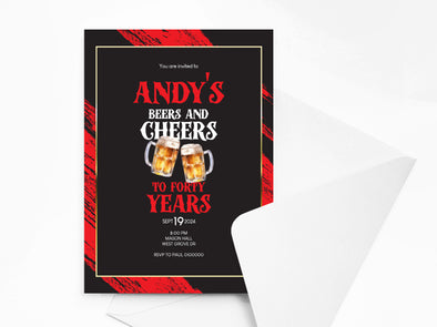Personalised Birthday Party Invitations with Envelopes