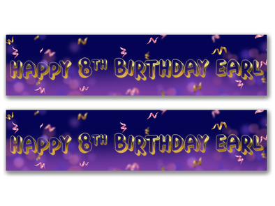 Personalised Birthday Banner