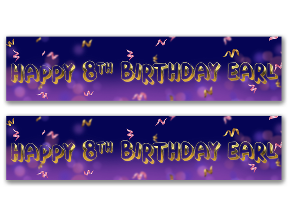 Personalised Birthday Banner