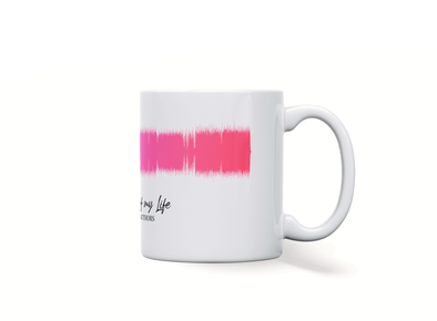 Personalised couple song soundwave mug