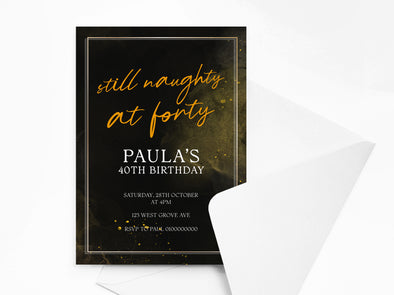 Personalised Birthday Party Invitations with Envelopes