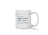 Personalised couple image song album mug