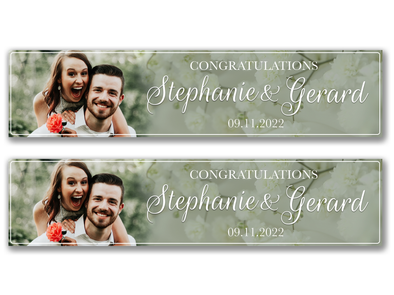 Personalised Wedding Photo Banner