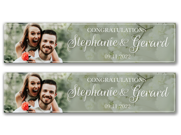Personalised Wedding Photo Banner