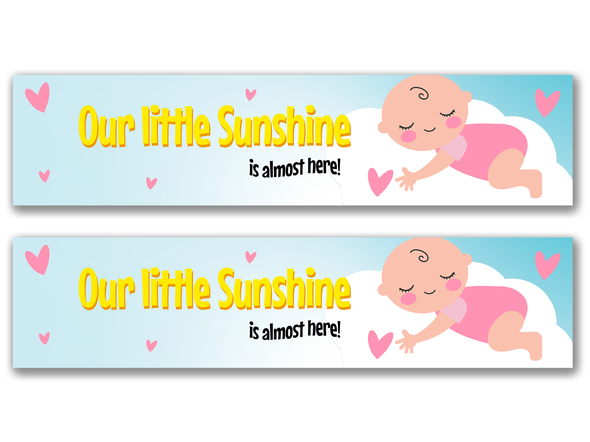 Personalised Baby Shower Banner