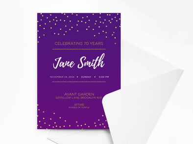 Personalised Birthday Party Invitations with Envelopes