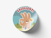 Personalised Round Teacher Sticker Labels, student sticker, school sticker