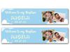 Personalised Baptism Dual Photo Banner