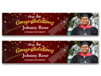 Personalised Graduation Photo Banner