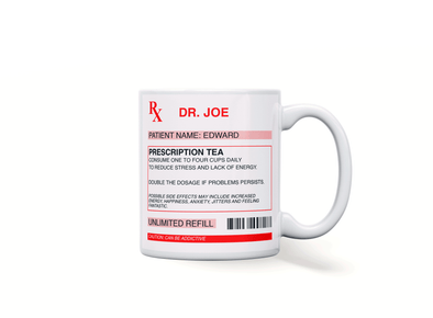 Personalised prescription mug