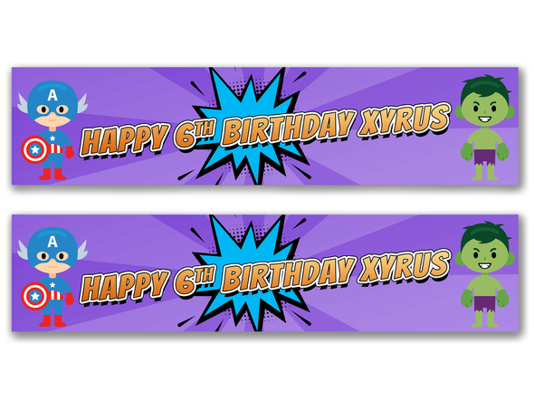 Personalised Kids Birthday Banner