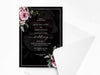 Personalised Floral Wedding Invitations with Envelopes