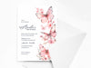 Personalised Butterfly Birthday Party Invitations with Envelopes