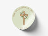 Personalised Round Baptism Sticker Labels, Christening sticker, custom sticker