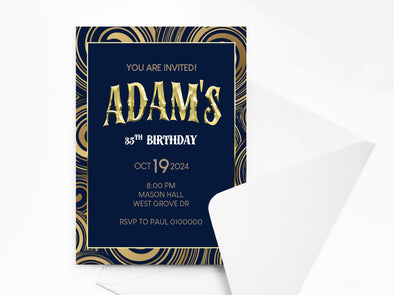 Personalised Birthday Party Invitations with Envelopes