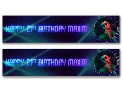Personalised Birthday Photo Banner