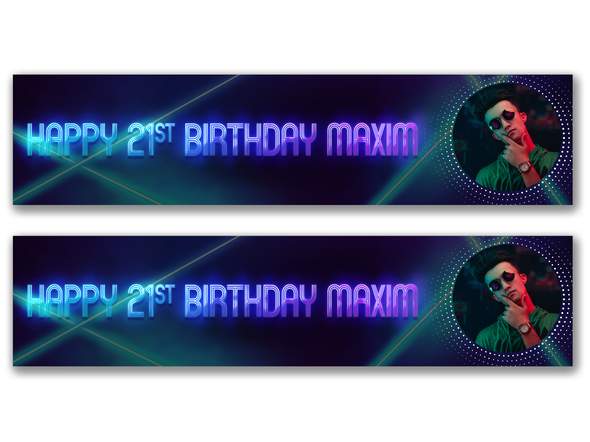 Personalised Birthday Photo Banner