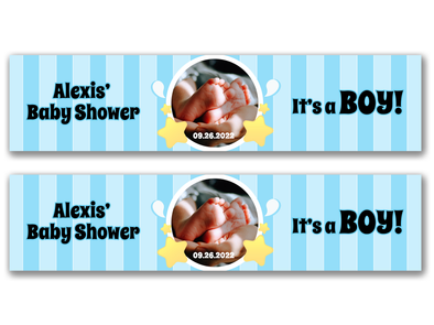 Personalised Baby shower Photo Banner