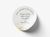 Personalised Round Christmas Sticker Labels, party label, surprise party, holiday sticker
