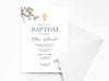 Personalised Baptism/Christening Invitations with Envelopes