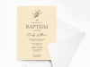 Personalised Baptism/Christening Invitations with Envelopes