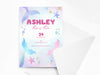 Personalised Mermaid Kids Birthday Party Invitations with Envelopes