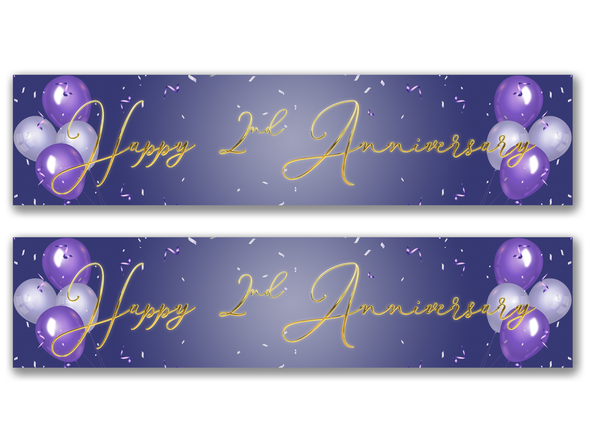 Personalised Anniversary Banner