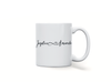 Personalised couple image song album mug
