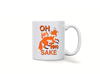 Personalised 'Oh for fox sake' funny spoof mug