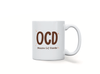 Personalised 'OCD Obsessive Cat Disorder' mug