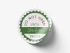 Personalised Round Christmas Sticker Labels, party label, surprise party, holiday sticker