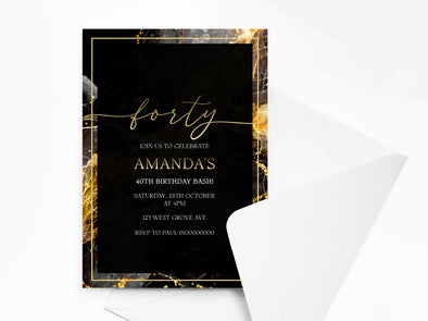 Personalised Birthday Party Invitations with Envelopes