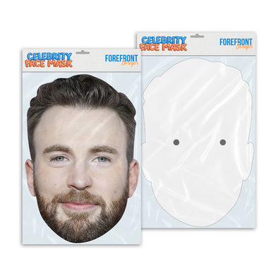 Personalised funny Celebrity face mask Chris Evans ready to wear,  fun party gifts unique for fans, novelty face masks
