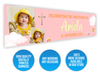Personalised Christening Dual Photo Banner